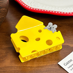 Желтый Заколки-коготь из сыра ацетата целлюлозы, аксессуары для волос для женщин и девочек, желтые, 78x60x57 мм