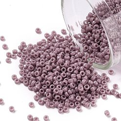 (52) Opaque Lavender Тохо 11/0 круглые бусины, японский бисер, (52) непрозрачный лавандовый, 2.2 мм, отверстие : 0.8 мм, Около 1103 шт / 10 г