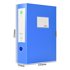Синий Пвх а4 хранение архивы ящики, пластиковые ящики для файлов, прямоугольные, синие, 315x235x75 мм