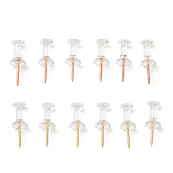 (52) Непрозрачная лаванда 2 коробки 2 цвета пластиковых булавок карты, Рисование штифтов, Офисные и школьные принадлежности, с железными контактами, разноцветные, 23x8 мм, штифты : 1 мм, 1 коробка / цвет