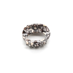 Розово-Коричневый Овальные заколки для волос из ацетата целлюлозы (смолы), аксессуары для волос для женщин девушка, розово-коричневый, 55x40 мм