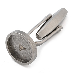 Нержавеющая Сталь Цвет 304 металлические кнопки из нержавеющей стали, цвет нержавеющей стали, 1-1/8x1/2 дюйм (2.75x1.2 см), внутренний диаметр: 3/8 дюйм (1 см)