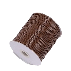 Кокосово-Коричневый Кожзаменитель шнуры, Аксессуары для ожерелья и браслета своими руками, кокосового коричневый, 1 мм, около 174.98 ярдов (160 м) / рулон