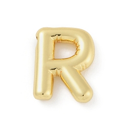 Letter R Gestellmessinganhänger, langlebig überzogen, Bleifrei und cadmium frei, echt 18 k vergoldet, Brief r, 17.5x13x4 mm, Bohrung: 1.8 mm