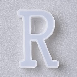 Letter R Силиконовые формы, формы для литья смолы, для уф-смолы, изготовление ювелирных изделий из эпоксидной смолы, буквы, буква r, 4.1x2.8x1.1 см