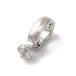 Платина Поручительств латуни кулон, без кадмия, без никеля и без свинца, платина, 12.5~13.5x4x6 мм