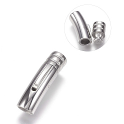 Couleur Acier Inoxydable Résistant au ternissement 304 fermoirs à baïonnette en acier inoxydable, couleur inox, 30x8mm, Trou: 6mm