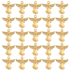 Золотой 40 подвески из сплава шт., ангельские прелести, золотые, 20x20 мм