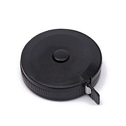 Черный Пластиковые выдвижные мягкие швейные рулетки для вязания и вязания одежды, чёрные, 4.7x1.2 см