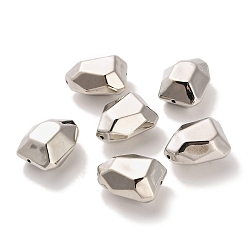 Платина CCB пластиковые шарики, самородки, платина, 18x10x14 мм, отверстие : 1.2 мм