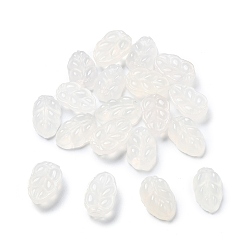 Натуральный Агат Подвески из натурального агата в виде листьев, 16~17x10~11x5~6 мм, отверстие : 0.8 мм