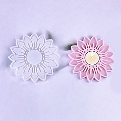 Белый Силиконовые формы для подсвечников своими руками, формы для литья смолы, цветок, белые, 123x13 мм