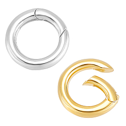 (52) Непрозрачная лаванда 2 шт. 2 цвета 925 пружинные кольца из стерлинговой стали, круглое кольцо со штампом 925, разноцветные, 12x2 мм, отверстие : 7.5 мм, 1 шт / цвет