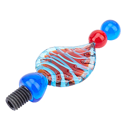 Королевский синий Ручка лэмпворк ручной работы, для изготовления сургучной печати, королевский синий, 7.5x2.85x1.85 см