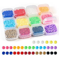 (52) Непрозрачная лаванда 60g 12 цвета смолы и стразами аксессуары для украшения ногтей, полукруглый, разноцветные, 3x1 мм, о 5 г / цвет