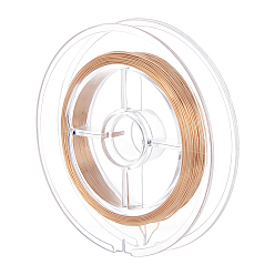 Golden Copper Wire for Jewelry Craft Making, Golden, 24 Gauge, 0.5mm, about 65.62 Feet(20m)/Roll