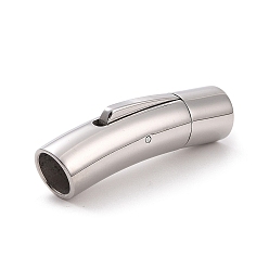 Нержавеющая Сталь Цвет Не тускнеет 316 хирургические штыковые застежки из нержавеющей стали, колонка, цвет нержавеющей стали, 30x8x9 мм, внутренний диаметр: 6 мм