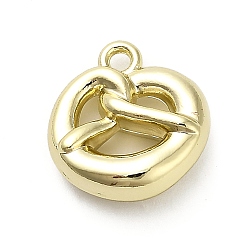 Золотой Подвески из сплава , крендельки-очарования, золотые, 14.5x13.5x5.5 мм, отверстие : 1.6 мм