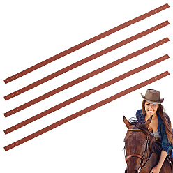 Кокосово-Коричневый Ремешки из искусственной кожи для изготовления ремней для конской упряжи своими руками., кокосового коричневый, 550x14x2.5 мм, отверстие : 1.8 мм