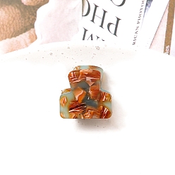 Шоколадный Мини-заколки для волос из ацетата целлюлозы, аксессуары для волос для девочек, цвет шоколада, 23x23 мм