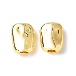 Real 18K Gold Plated Brass Beads, Bean, Real 18K Gold Plated, 7.5x6x4mm, Hole: 1.6mm