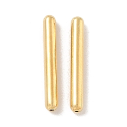Настоящее золото 18K Бисера латунной трубки, без кадмия, без никеля и без свинца, трубка, реальный 18 k позолоченный, 15x2 мм, отверстие : 0.6 мм