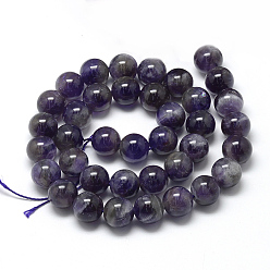 Amethyst Natural Amethyst Beads Strands, Grade AB, Round, 6~7mm, Hole: 1mm, about 60~67pcs/strand, 15.7 inch