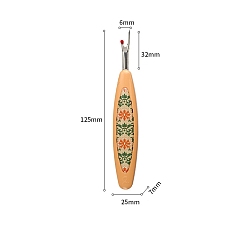 Персиковый Слойка Пластиковый вспарыватель швов с цветочным узором, удобные вспарыватели стежков для шитья, инструменты для удаления нитей, розовые, 125x25x7 мм