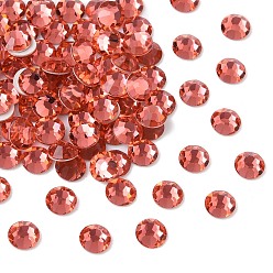 90350 Padparadscha Preciosa® maxima crystal без горячей фиксации плоские камни, чешский хрусталь, срыв твердой мозговой оболочки, круглый(438 11 615 шатон-роза), 90350 падпараджа, ss 6 (1.9~2.1 мм)