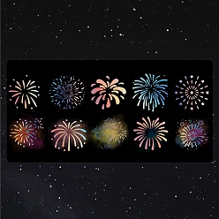 Коралловый Скрапбукинг наклейки питомец декоративные наклейки, серия рифм фейерверков, коралл, 51x48x0.2 мм