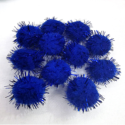 Средно-синий Ручной работы поделок кукла ремесло Pom Pom Pom Pom пряжи шарики, с металлического корда, светло-синий, 3 см, около 500 шт / упаковка