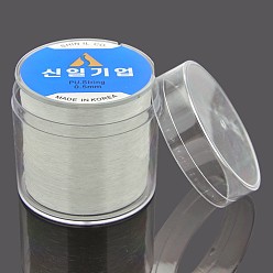 Clear Korean Elastic Crystal Thread, Stretch Bracelet String, with Box, for Jewelry Making, Clear, 0.5mm, about 328.08 yards(300m)/roll