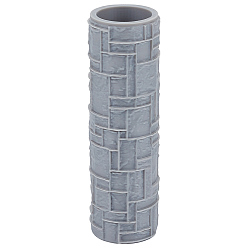 Шифер Серый Ролик с текстурой глины с пластиковой ручкой, гончарные инструменты, шифер серый, 100~102x30~31.5 мм