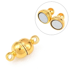 Золотой Круглые латунные магнитные застежки с петлями, сильный магнит n 35, овальные, золотые, 11x5 мм, отверстие : 1 мм