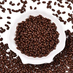 Кокосово-Коричневый Непрозрачные акриловые бусины, арахис, кокосового коричневый, 6.5x4x3 мм, отверстие : 1.5 мм, Около 9998 шт / 500 г