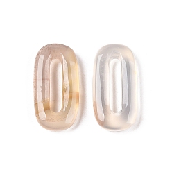 Натуральный Агат Овальные подвески из натурального белого агата, подвески овальные, 30x15~16x5~6 мм, отверстие : 17.5~19.5x3.5~4.5 мм