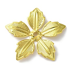 Золотой Железа бисера, цветок, золотые, 43.5x43.5x2.5 мм, отверстие : 3 мм