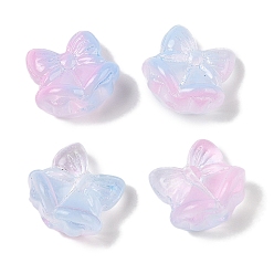 чертополох Прозрачная аэрозольная краска стеклянные шарики, Рождественский колокольчик, чертополох, 15.5x16.5x10.5 мм, отверстие : 1.4 мм