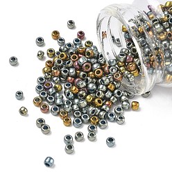 (721) Galvanized Blue Gold Тохо 6/0 круглые бусины, японский бисер, никелирование, (721) оцинкованное синее золото, 4 мм, отверстие : 1.5 мм, Около 840 шт / 50 г