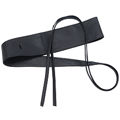 Черный Широкие эластичные корсетные ремни из искусственной кожи, ремень, чёрные, 2500x68x1 мм