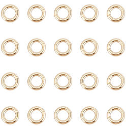 Real 14K Gold Filled 20pcs jk выводы, 1/20 14k позолоченные паяные закрытые соединительные кольца, круглая монета, покрытая желтым золотом, real 14 k золото заполнено, 3x0.6 мм, внутренний диаметр: 1.5 мм
