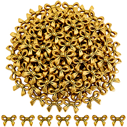 Oro Antiguo 120 piezas de cuentas de aleación de estilo tibetano, lazo, sin plomo y el cadmio, oro antiguo, 10x14x3 mm, agujero: 1 mm