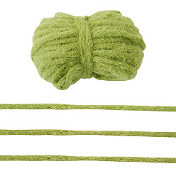 Желто-Зеленый 20 ярдов нейлоновой ленты, шитье одежды, для изготовления банта, желто-зеленый, 1/4 дюйм (5 мм)