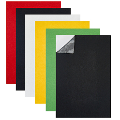 (52) Непрозрачная лаванда 10 шт. 5 цвета прямоугольник самоклеящаяся фетровая ткань, поделки товары для рукоделия, разноцветные, 200x300x1 мм, 2 шт / цвет