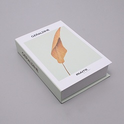 Leaf Fake Book Model Simulation Book, Home Living Bookshelf Prop Display Decorations, Leaf Pattern, 220x150x45mm
