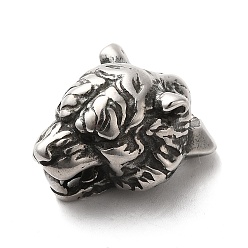 Античное Серебро 304 дуги из нержавеющей стали, петля под залог, тигр, античное серебро, 28x20x16 мм, отверстие : 5x3.5 мм, внутренний диаметр: 8x7.5 мм