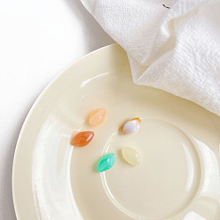 (52) Непрозрачная лаванда Непрозрачные акриловые бусины, овальные, разноцветные, 14x8 мм, отверстие : 1 мм, 1200 шт / 500 г