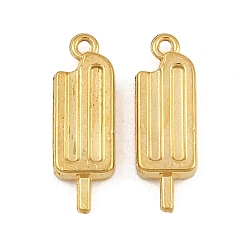 Real 20K Gold Plated 304 подвески из нержавеющей стали, очаровывать ледяным присоском, ионное покрытие (ip), реальный 20 k позолоченный, 17x5.5x3 мм, отверстие : 1 мм