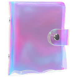 Разноцветный 2мини-книжка-держатель для фотокарт из ПВХ, прямоугольные, красочный, 111x102x13.5 мм