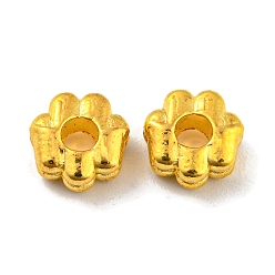 Doré  Perles en alliage, sans plomb et sans cadmium, fleur, or, 7.5x8x4mm, Trou: 2.7mm, environ1428 pcs / 1000 g